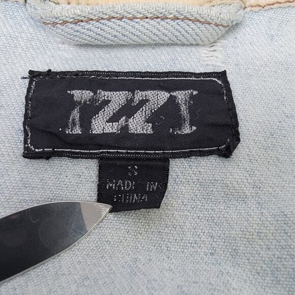 Vintage 90s IZZY Corduroy Denim Jean Jacket - S - Picture 5 of 11